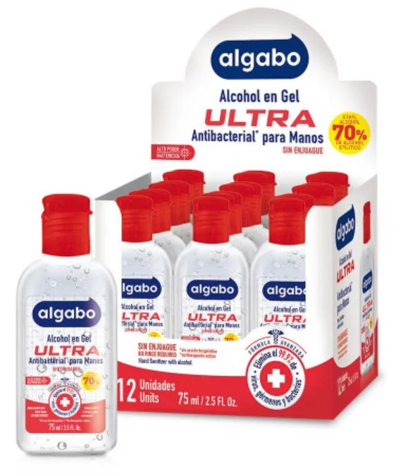 ALGABO ALCOHOL GEL X 75 ML (12)