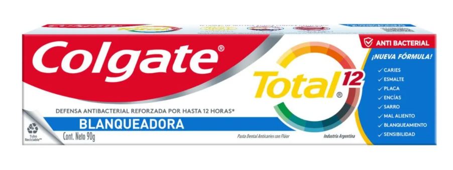 COLGATE CR.DTAL T-12 WHITENING GEL X 90 G. (12)