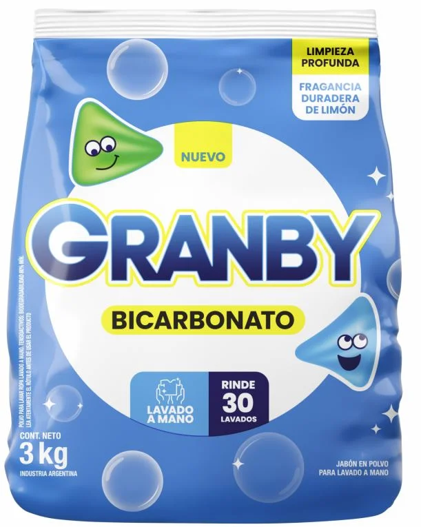 GRANBY J.POLVO REGULAR LIMON C/BICARBONATO X 3 KG. (7) 