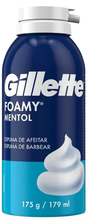 GILLETTE FOAMY ESPUMA MENTOL X 175 ML (12)